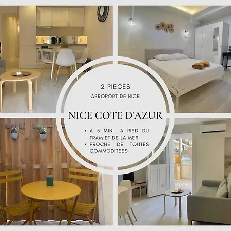 Le Bashkir - Spacieux Avec Terrasse - Wifi - Pres Mer Et Aeroport - Tram Et Supermarches 아파트